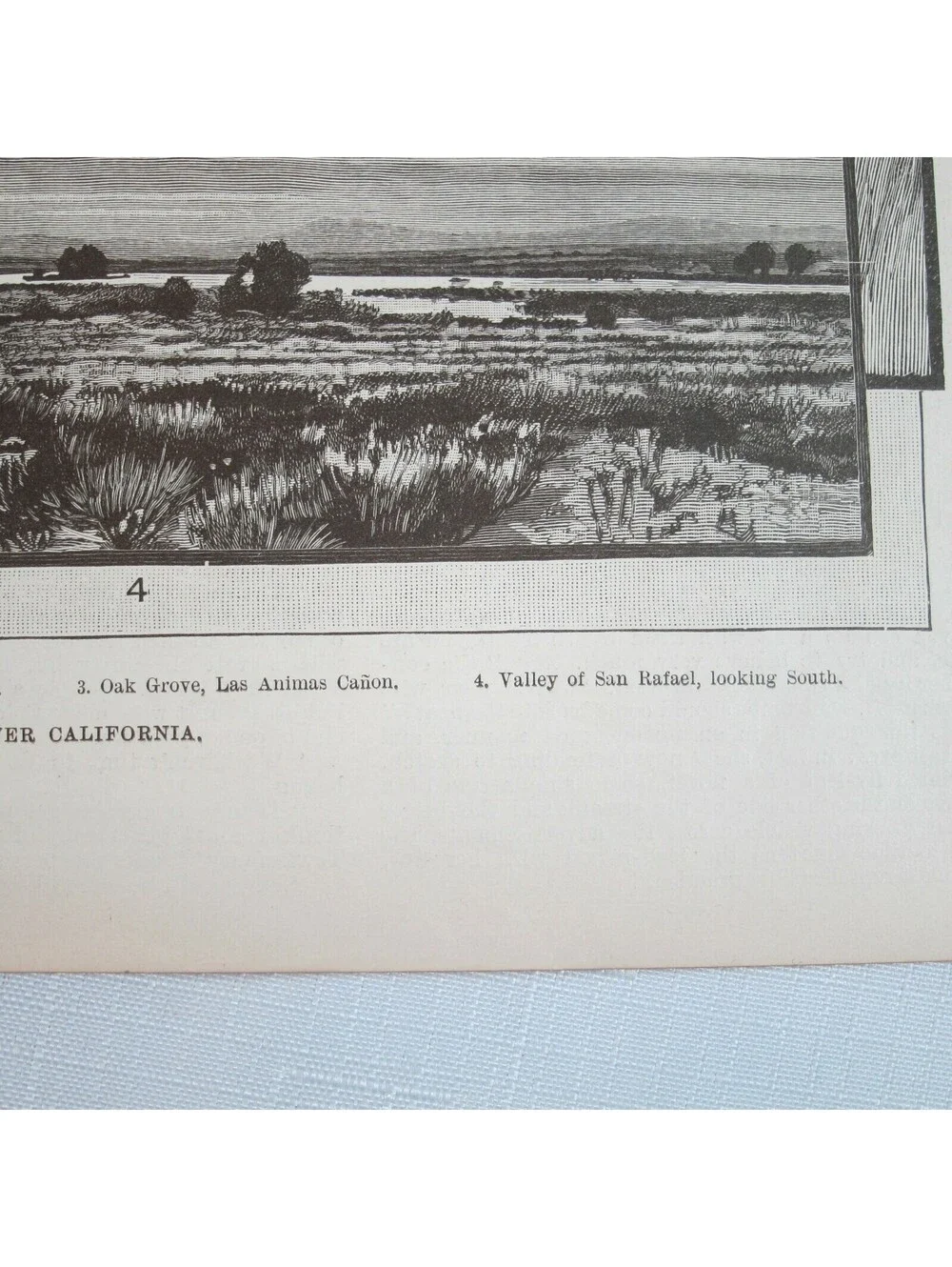 Antique 1888 Print Views in Lower California San Rafael Valley Las Animas Canyon